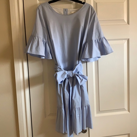 1901 Light Blue Poplin Dress Size L - Picture 1 of 4
